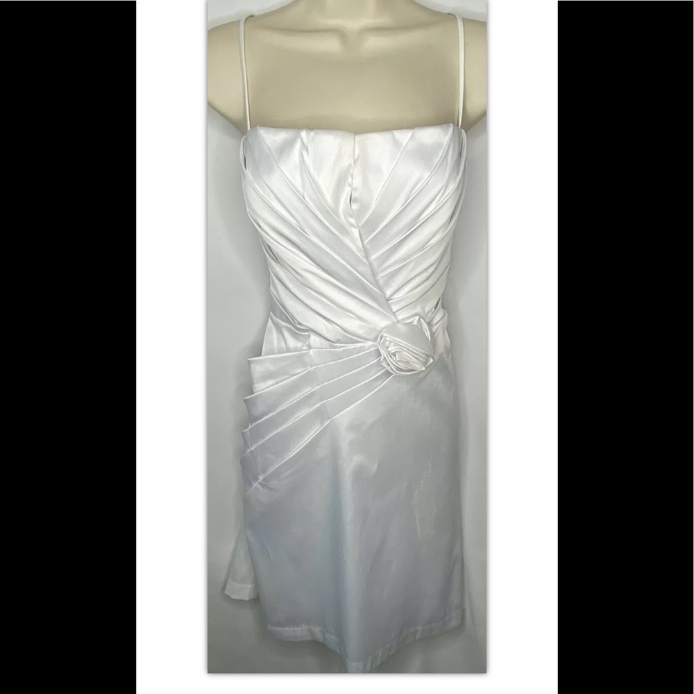 Bisou Bisou Women’s Sheath Ruched Wedding Dress 14